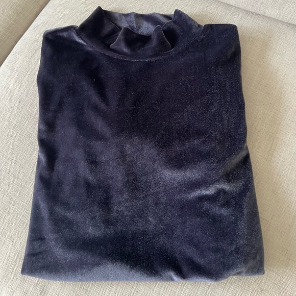 Loft Velvet Mock Turtleneck - Picture 7 of 15